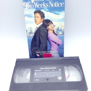 Vintage VHS Two weeks notice movie . Hugh grant .